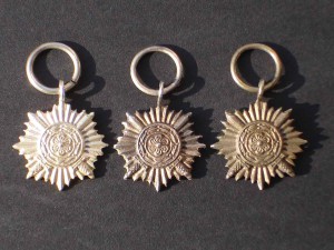 3 миниатюры Остфолькер 2 класса, золото, серебро, бронза.