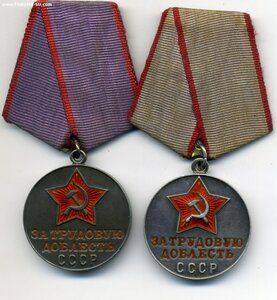 2 разных трудовые доблести в родном сборе