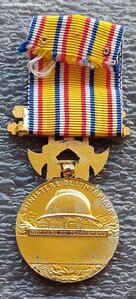 Медаль почета пожарных за 25 лет службы Франция