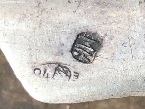 Деталь ножен. Кавказского Кинжала,Серебро, чернь.