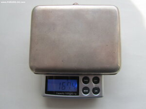 Портсигар МГУ. Серебро.