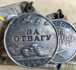 КОЛОДКА - 4 медали (Отвага, ЗБЗ, Кавказ, ЗПНГ)