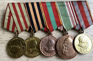 КОЛОДКА - 5 медалей с красивой Москвой