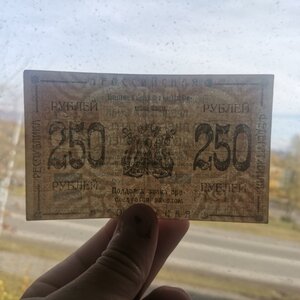 100 рублей и 250 рублей 1920 года Камчатка