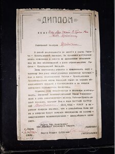 Диплом о награждении серебряным знаком 10 лет РКМ