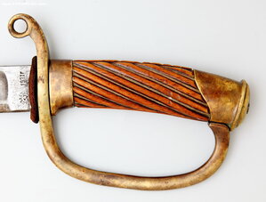 Ранняя шашка РККА, 1921 год. Злат оруж фабрика