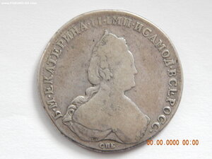 1 рубль 1786 г. СПБ - ЯА .