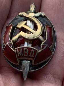 Знак Заслуженный работник МВД , люкс.