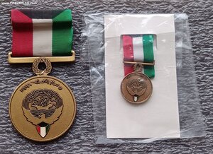 Медаль За освобождение Кувейта с фрачником США