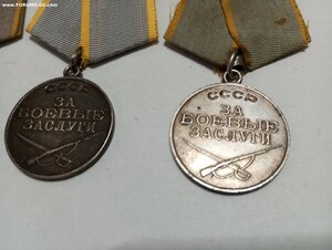 Три медали за боевые заслуги
