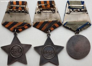 Танкист: Слава 2ст. № 1.871 Слава 3ст. № 25.633 и Отвага