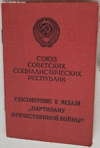 Партизан на даму ННГ 1990 год. БССР. С копией наградного.