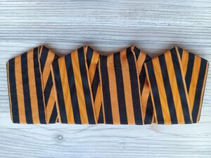 Колодка на 4 награды с георгиевскими лентами