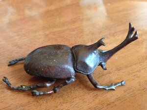 Жук-носорог, бронза