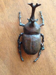 Жук-носорог, бронза