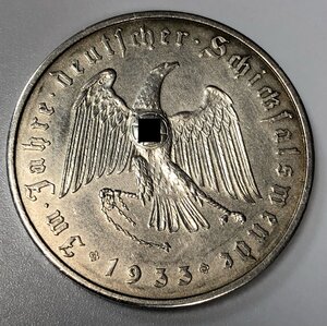 Медаль 3-го рейха 1933 г. в год перелома судьбы Германии