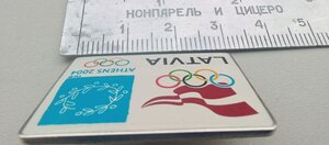 Официальный знак Олимпийской Сборной команды Латвии 2004 г.