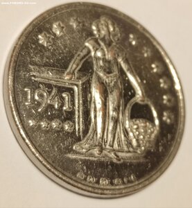 Жетон медаль Студия Парамаунт 1941 г. Кино