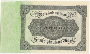 50000 марок 1922 г. из пачки. есть соседние номера. UNC