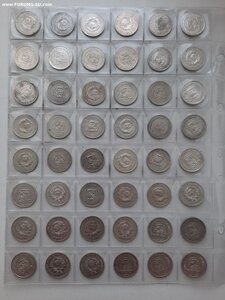 Лот монет 195 шт. 20, 15, 10 копеек с 1922-30 (билон)