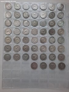 Лот монет 195 шт. 20, 15, 10 копеек с 1922-30 (билон)