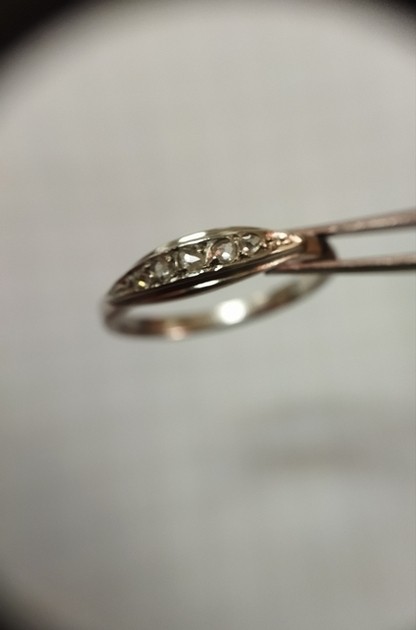 Кольцо Платина и Алмазы. 950 пр Звезда