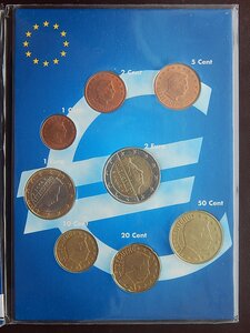 Набор Евро Люксембург 2005 г. В буклете.