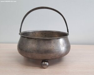 Сахарница, серебро 84