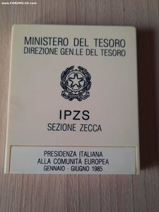 Италия 500 лир 1985 в родной упаковке с сертификатом