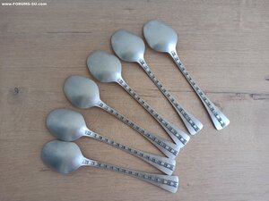 Набор столовых ложек. Серебро. СССР, Прибалтика. 916 проба.