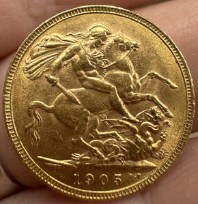 Соверен 1905 ЗОЛОТО