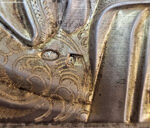 Икона Богородицы " Казанская" оклад серебро 84 пробы