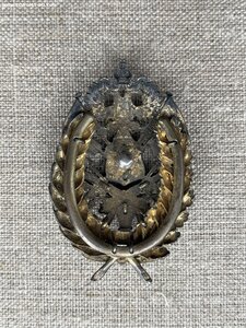 Знак крепости Свеаборг , серебро + фотография В.А. Лайминга