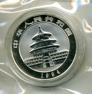 Китай 1994 год, панда, серебро