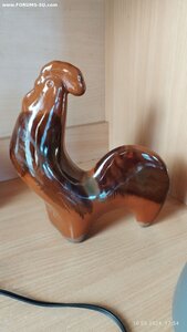 Статуэтка петуха майолика  ? Подскажите.