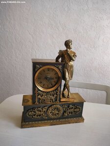 Каминные часы Мальчик с Флейтой, бронза