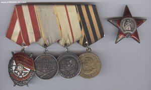 Колодка с орденами и медалями