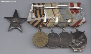 Колодка с орденами и медалями