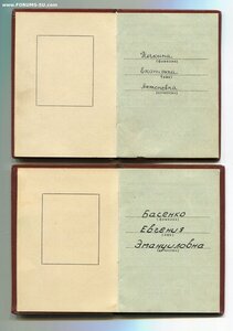 Два ТКЗ по Указу от 8 апреля 1971 года. Разные.