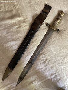 Тесак солдатский обр. 1848 года в ножнах