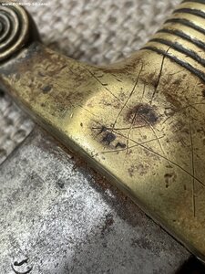 Тесак солдатский обр. 1848 года в ножнах