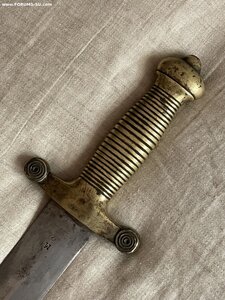 Тесак солдатский обр. 1848 года в ножнах