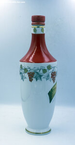 Графин довоенный ЛФЗ, НКПТ ГЛАВСПИРТ Апельсиновый Ликер 35гр