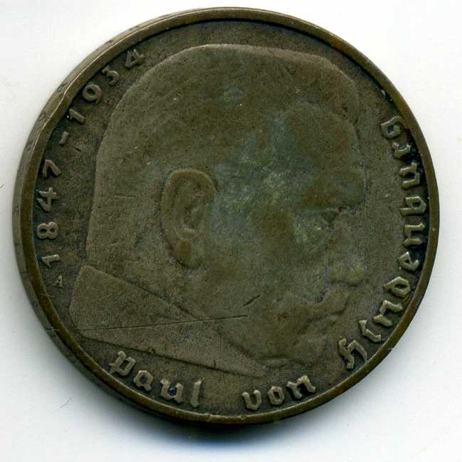 Германия 2  марки 1939 год