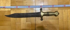 нож из русского тесака обр. 1848 г.