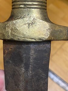 нож из русского тесака обр. 1848 г.