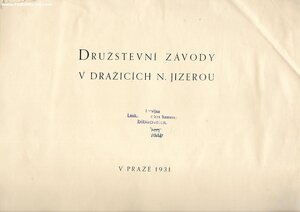 1931г. Альбом. Завод DRAZICE. Прага.
