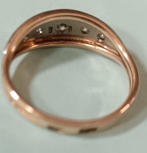 Колечко женское, 583, бриллианты