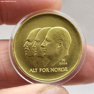 Норвегия 1500 крон, 2005 100 лет Независимости Вес 16.96 гр
