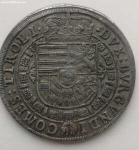 талер 1632 год, серебро, Тироль. Леопольд V, Австрия,
